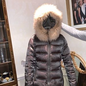 Prada Metallic Olive Winter Coat